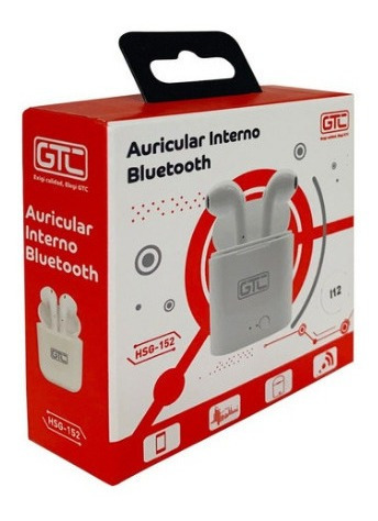 Imagen 2 de 2 de Auricular Interno Bluetooth Gtc Hsg-152 I7s