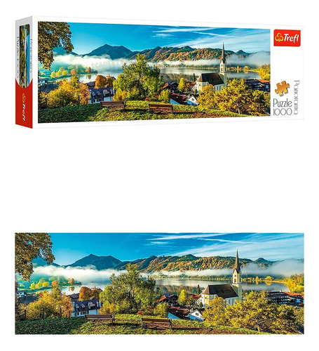 Puzzle Rompecabezas Tref Schliersee Lake 29035 Panorama 1000