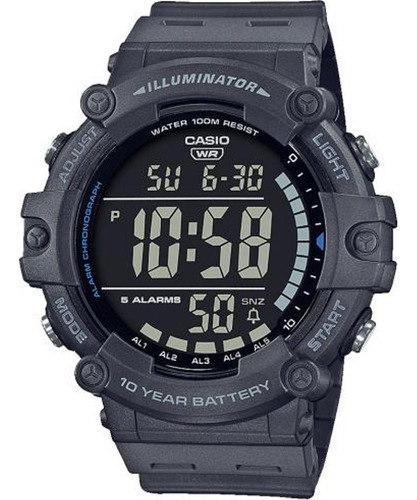 Reloj Casio AE-1500wh-8bv para hombre, color negro, bisel, color negro, color de fondo negro