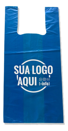 Sacolas Personalizadas Alça Camiseta 60x80 500 Unidades 