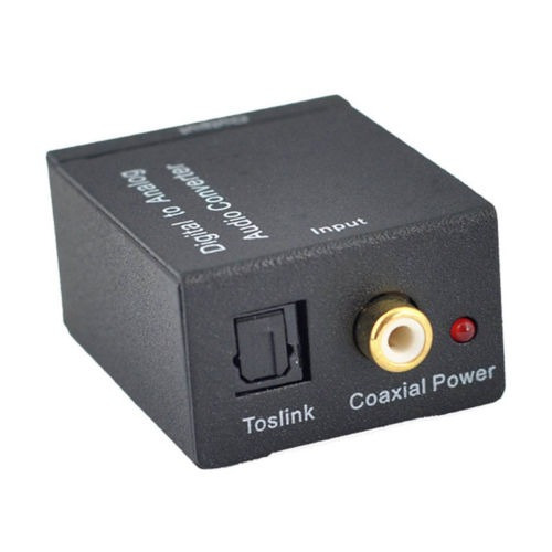 Tv Óptica Coaxial Digital A Rca L / R Convertidor De Audio A