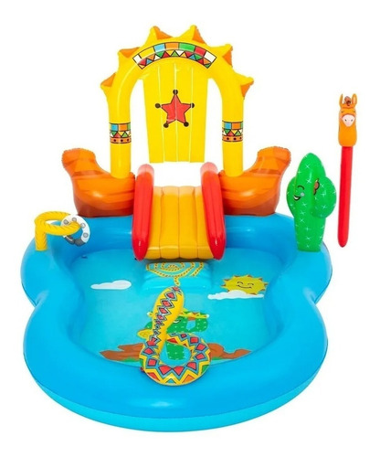 Imagen 4 de 8 de Parque Acuático Alberca Inflable Diseño Del Oeste Infantil