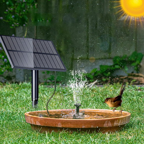 Kit De Bomba De Fuente De Agua Solar Diy Con Estaca 1,5w