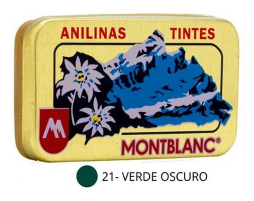 Pack 3 Anilinas Montblanc® Cajita Dorada Color 21. Verde Oscuro Pack 3