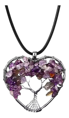 Collar Árbol De Vida Piedras Naturales Chakras Reiki Mujer