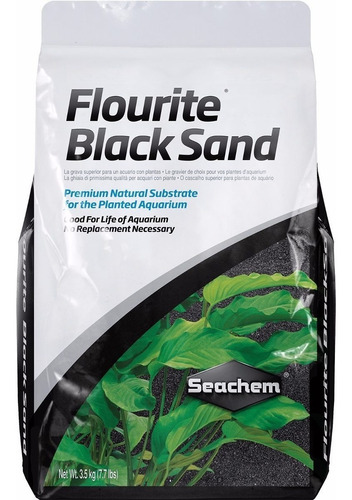 Seachem Arena Flourite Black Sand 7kg Sustrato Plantado Poly