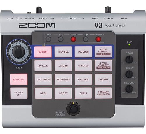 Zoom - V3 - Pedal Multiefectos Para Voz