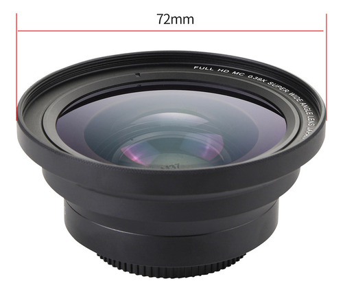 Lente Macro Profesional De 37 Mm+gran Angular De 72 Mm, 0.39
