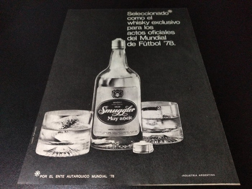 (pb214) Publicidad Clipping Whisky Old Smuggler * 1978