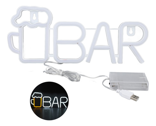 Letrero Led De Neón Con Diseño En Forma De Barra Usb O