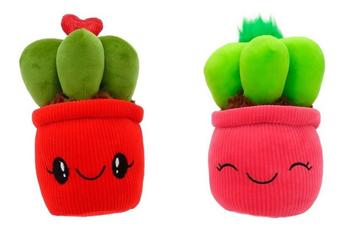 Cactus De Peluche En Maceta 23cm 9 Plantas 80771