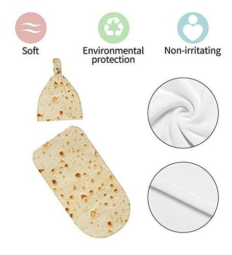 Juego De Mantas Para Envolver Burritos Con Sombrero, 1 Paque