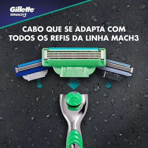 Gillette Mach3 Sensitive Carga De Barbeador 8 Unidades