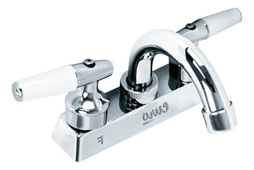 Mezcladora Para Lavabo 102mm Cuello Curvo Maneral Tipo Marfi
