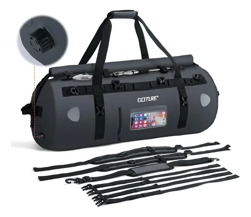 Bolsa Seca Impermeable 60l Para Motocicleta Y Kayak