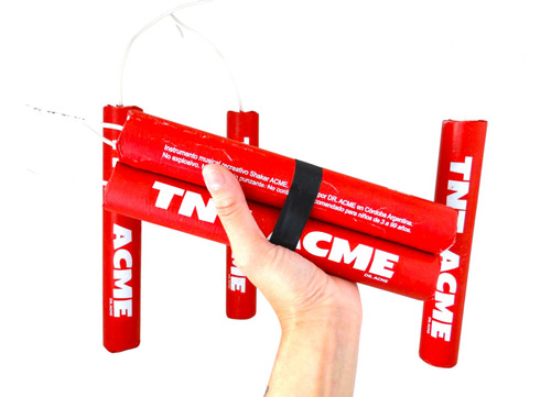 Shaker Ritmico Dr.acme Triple Percusión Maraca Lp Rojo