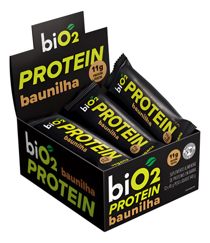 Barra De Proteína Bio2 Cx. C/12 Un. De 45g Escolha O Sabor