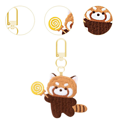 Llavero De Panda Rojo, Bonito Abalorio Para Bolso, Estilo D