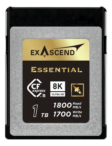 Cartão Cfexpress Type B De 1tb Exascend Pcie 3.0 8k Raw