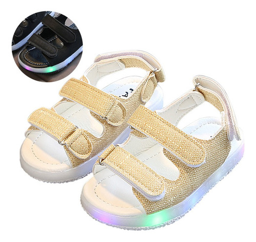 Sandalias Led Bebé Niña Zapato Antiderrapantes Para Playa