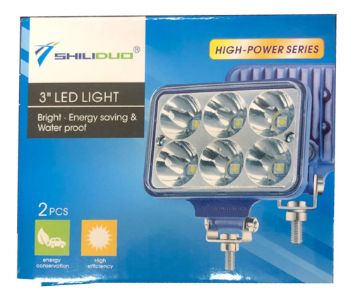 Farol Caminero 6 Led Rectangular 3*12v-36v