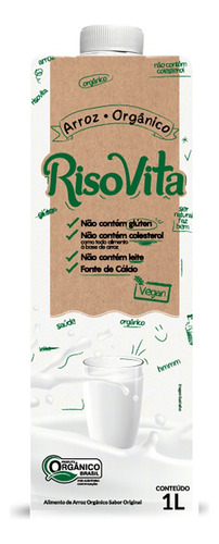 Bebida à Base de Arroz Orgânica Original RisoVita Caixa 1l