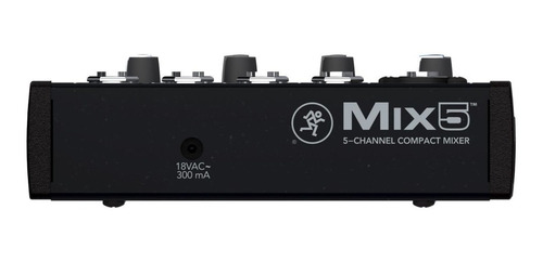 Imagen 2 de 7 de Consola Mixer Mackie Mix5 5 Canales Compacta Portátil Cuotas