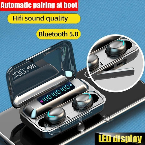 Imagen 4 de 8 de Auriculares Bluetooth Jazak F9 Tactiles + Powerbank 2200mah