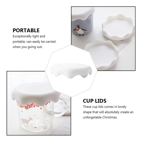 Tapa De Silicona, Adorable Funda Hermética Para Taza