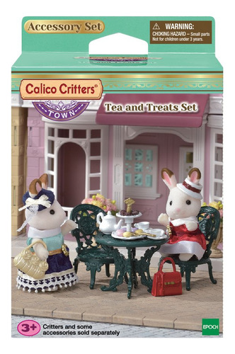 Calico Critters Juego De Té Y Golosinas De La Ciudad: Orga.