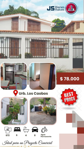 Hermosa Casa Céntrica Ideal Para Proyecto Comercial En La Urbanización Los Caobos. 002jsc