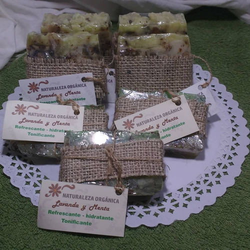 Jabon Antiseptico-tonificante-refrescante De Lavanda-menta