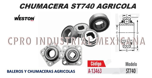 Chumacera Modelo St740 Agricola Weston P