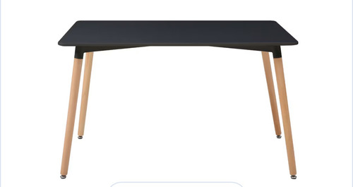 Mesa London / Negro Y Blanco Negra Madera (Usado)