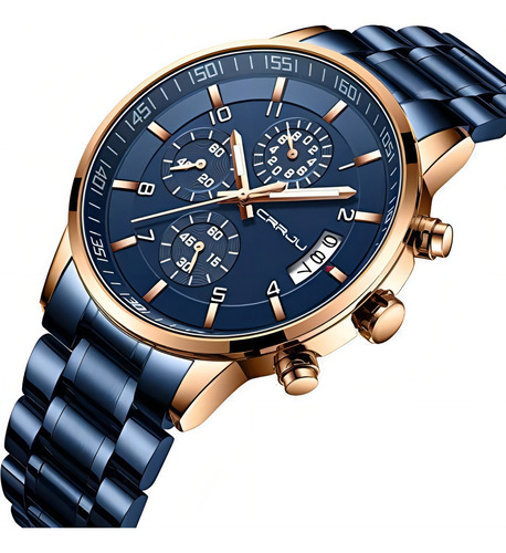 Reloj Para Hombre Crrju/dark Blue