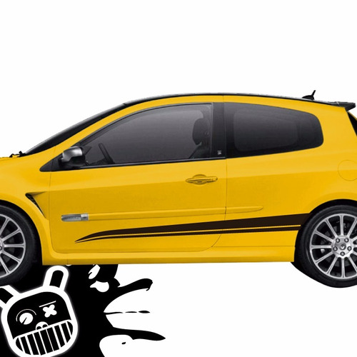 Calco, Ploteo Decorativo Lateral Wave Renault Clio Rs ! 