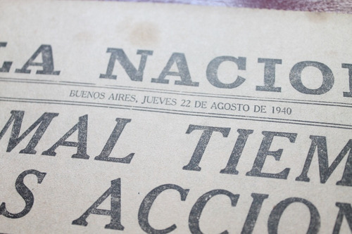 Lote 31 Diarios Antiguos La Nacion Segunda Guerra Mundial