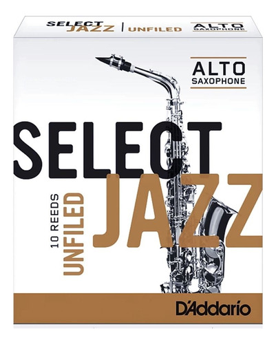 Cañas Daddario Woodwinds Select Jazz Para Saxo Alto Unfiled