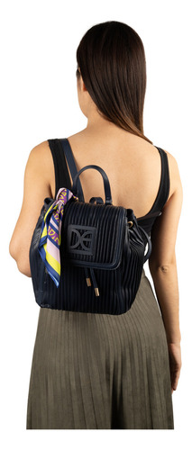 Bolsa Backpack Cloe Banyla Mediano Color Azul marino