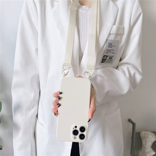 Capa Com Alça Compatível iPhone 13, 14, 15 Promax Cores Luxo