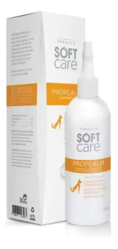 Loção Otológica Propcalm Soft Care Pet Society 100ml Fragrância Neutro