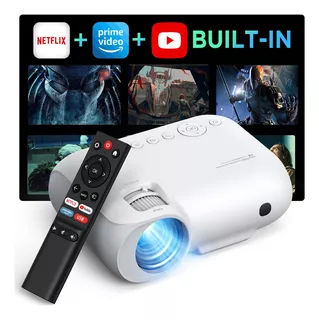 Proyector 4K con Netflix/Prime Video/Youtube Integrados, 12000 Lúmenes con WiFi y Bluetooth Nativa 1080P YOTON Y9