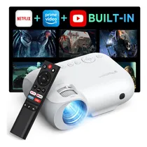 Comprar Proyector 4k Yoton Y9, Proyector portátil Bluetooth WIFI con Netflix y Youtube Apps Integrados, 20000 lúmenes, Blanco