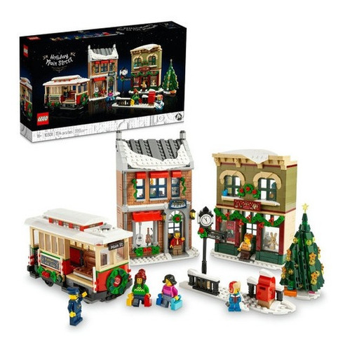 Kit Lego Icons Calle Principal En Navidad 10308 1514 Piezas