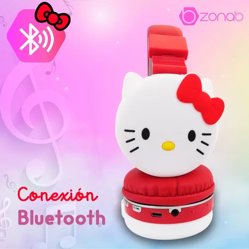 Audífonos Inalámbricos Bluetooth Diadema Hello Kitty