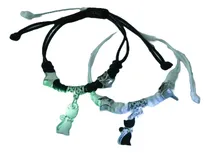 Comprar 2 Pulseras Luminosas De Gato, Para Pareja, Cuerda Ajustable