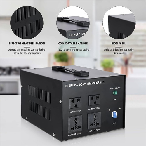 3000w Transformador De Voltaje Convertidor 220v A 110v