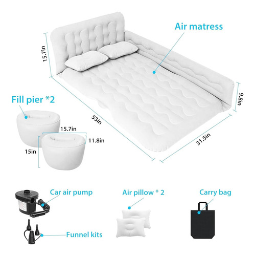 Colchón De Aire Suv De Cama Para Automóvil De Sanheshun, Col