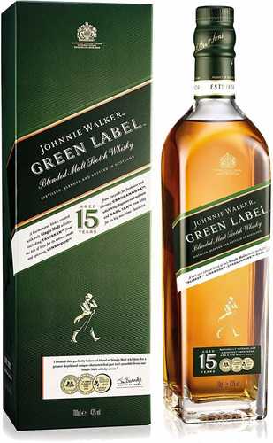 Whisky Johnnie Walker Verde (1.botella) 100% Original