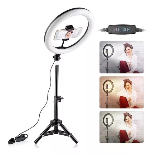 Aro Luz Led Anillo Rgb P/ Camara Selfie Fotos Celular 26cm - FEBO